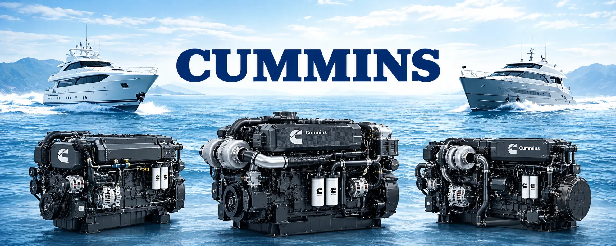 CUMMINS marine spare parts banner